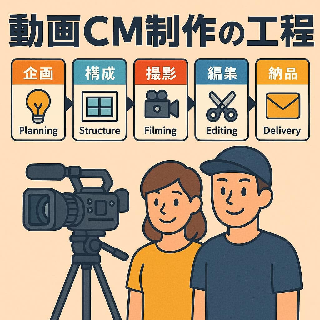 動画CM制作の流れと各工程のポイント
